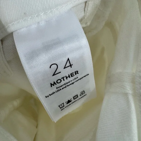 MOTHER Fairest Of Them All The Hustler Patch Pocket Ankle Fray Size 24 B2623